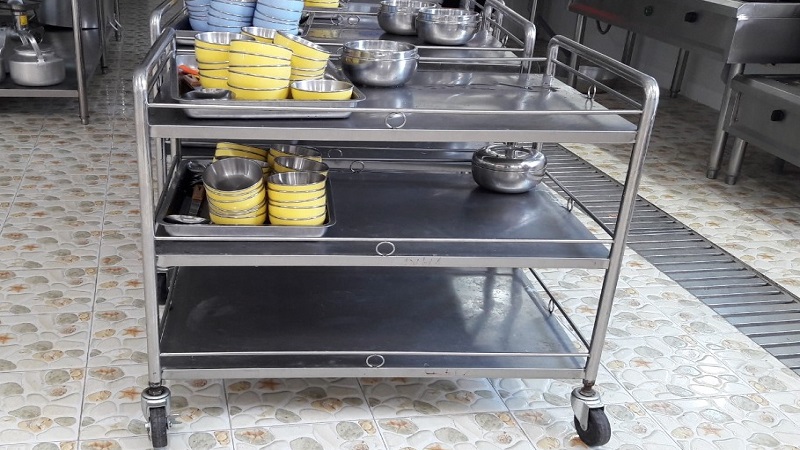 Xe đẩy inox