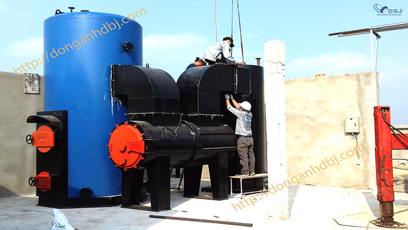 Nồi hơi đốt vải vụn công suất 2 tấn/giờ
