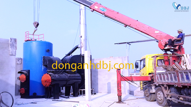 Nồi hơi đốt vải vụn công suất 2,5 tấn/giờ