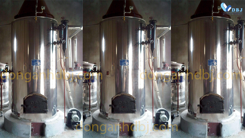 Nồi hơi đứng (đốt than, củi)