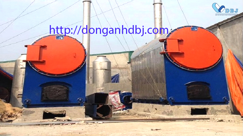 Nồi hơi đốt bụng (đốt than, củi)